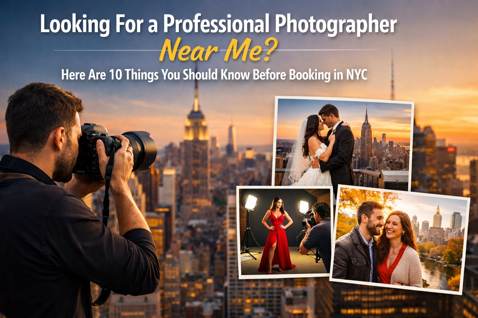 Looking For a Professional Photographer Near Me? Here Are 10 Things You Should Know Before Booking in NYC